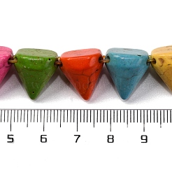Filo di perline turchesi sintetici&nbsp;G-C147-15B