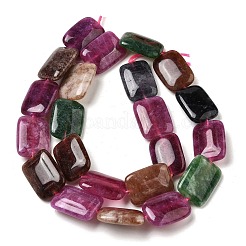 Hilos de cuentas de jade de Malasia teñidas de forma natural&nbsp;G-B137-B02-01