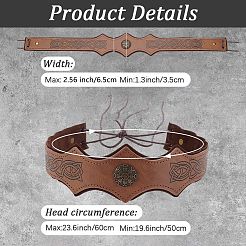 Bandeaux en cuir PU et alliage&nbsp;OHAR-WH20009-02B-01