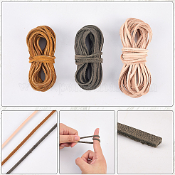 Cordones planos de piel de vaca de 5 m&nbsp;WL-GF0001-27A-02