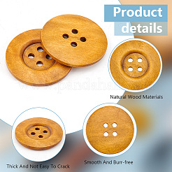 40 bouton en bois&nbsp;BUTT-OC0001-53A