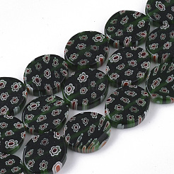 Fili di perline di vetro millefiori fatto a mano&nbsp;LK-T001-07