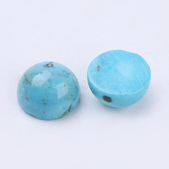 Natur Howlite Cabochons&nbsp;TURQ-L028-05-5mm