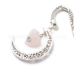 Segnalibri di perline grezze di quarzo rosa naturale&nbsp;X-AJEW-JK00201-01