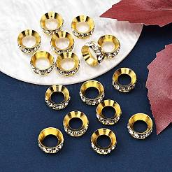 Perline distanziatori strass in ottone&nbsp;X-RSB301-G