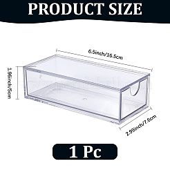Staubdichte Aufbewahrungsbox mit Schublade aus Acryl&nbsp;AJEW-CN0007-92
