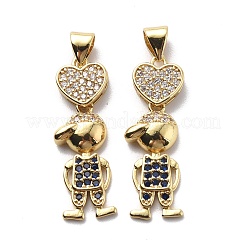 Ciondoli di zirconi in ottone&nbsp;KK-G446-19G
