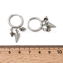 Kronleuchter-Ohrringe aus Edelstahl 304&nbsp;EJEW-L309-02C-P