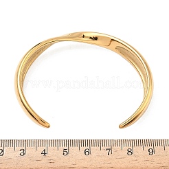 Manschettenarmreifen aus 304 Edelstahl&nbsp;BJEW-B158-05G-01