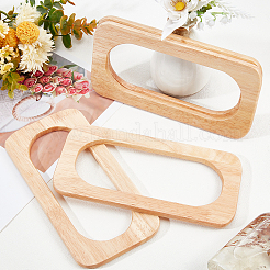Anses de sac rectangulaires en bois&nbsp;DIY-WH0185-39