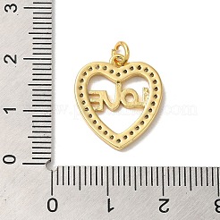 Pendentifs en forme de cœur avec mot d'amour&nbsp;KK-K377-57G