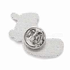 Broche en émail de chaussette de Noël&nbsp;JEWB-G010-15P