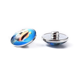 Boutons de bijoux en laiton&nbsp;BUTT-WH0028-01B