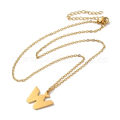 Colliers pendentifs en acier inoxydable 304&nbsp;LS-NJEW-H036-02G-W