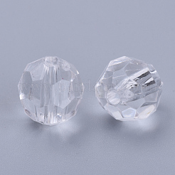 Perles en acrylique transparente&nbsp;TACR-Q257-10mm-V01