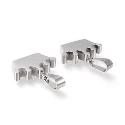 Anlaufgeschützte Anhänger aus 304er Edelstahl&nbsp;STAS-F253-03P