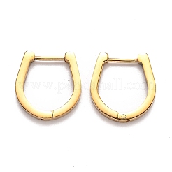 Boucles d'oreilles créoles en acier inoxydable 304&nbsp;STAS-J033-14B-G