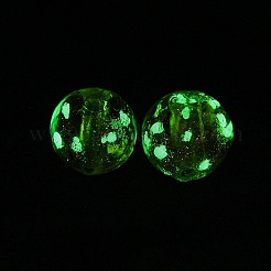 Cuentas de murano de arena dorada hecha a mano luminosa&nbsp;FIND-TAC0005-35D-02