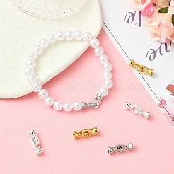 6 Stück 3 Farben Zinklegierung Micro Pave klare Zirkonia Faltverschlüsse&nbsp;FIND-CJ0005-11