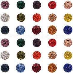 150pcs 15 Farben pflastern Discokugelperlen&nbsp;RB-PA0001-09A
