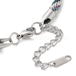 304 Edelstahl-Seilkettenarmbänder für Damen&nbsp;BJEW-G712-14A-PRC
