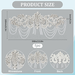 1 pièce de tissu brodé à repasser/coudre sur des patchs&nbsp;DIY-FH0009-67B