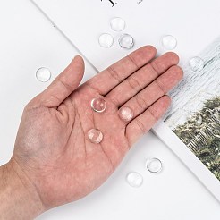 Transparente Glas Cabochons&nbsp;GGLA-R026-14mm