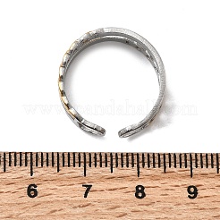 Bagues de manchette réglables en acier inoxydable 304 pour femmes&nbsp;RJEW-B150-01GP-04