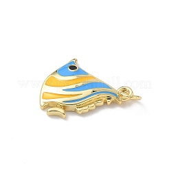 Ciondoli in ottone smaltato con animali marini&nbsp;KK-B155-02A-03G