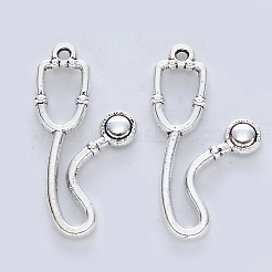 Tibetischer stil Aluminium Anhänger & Charms&nbsp;TIBE-R316-098AS-RS
