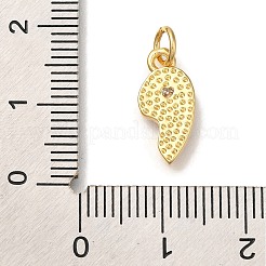 Gestell Messing micro ebnen Zirkonia Anhänger&nbsp;KK-I720-71G-03B