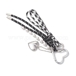 Anhänger aus Polyester- und Spandexkordel sowie Nylon&nbsp;HJEW-JM04629