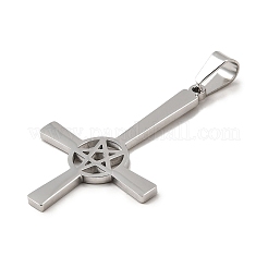 Ciondoli a forma di croce di San Pietro in acciaio inossidabile 304&nbsp;STAS-R171-06P
