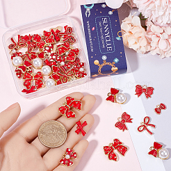 48pcs 8 styles de pendentifs en émail en alliage&nbsp;ENAM-SC0005-89
