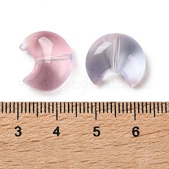 Perles de verre transparentes de peinture de cuisson&nbsp;DGLA-F003-01A