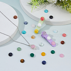 60 Stück 20 Farben natürliche Jade-Cabochons&nbsp;G-FH0002-74