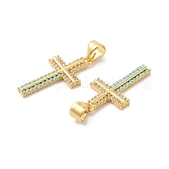 Ottone micro spianare pendenti zirconi&nbsp;ZIRC-L103-010G