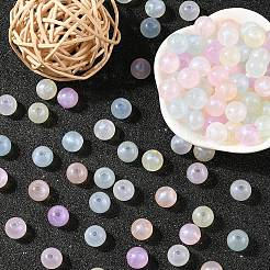 Perline acriliche con placcatura iridescente arcobaleno&nbsp;MACR-YW0002-19C