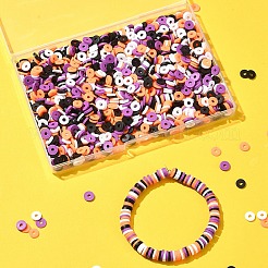 1880 Stück 4 Farben handgefertigte Polymer Clay Perlen&nbsp;CLAY-YW0002-01B