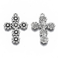 Pendente in lega stile tibetano&nbsp;X-TIBEP-N009-015AS-RS