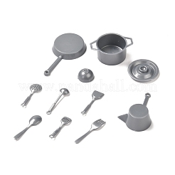 10pcs DIY-Kunststoff-Miniatur-Küchengeschirr-Set&nbsp;AJEW-K030-02A