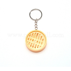 Kunststoff-Schlüsselanhänger&nbsp;KEYC-WH0026-10