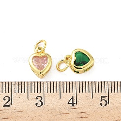 Ottone con pendenti a zirconi&nbsp;KK-I381-04G