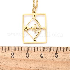 Collier en acier inoxydable 304&nbsp;NJEW-D330-01G-09