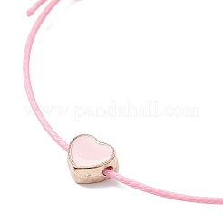 8 Stück 8-teiliges Armband-Set aus geflochtenen Perlen mit Herz- und Skelettschlüssel-Legierung&nbsp;BJEW-JB09771-S