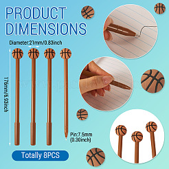 8 penna a sfera in acciaio inossidabile con motivo a cartoni animati&nbsp;AJEW-TADJ0001-37B