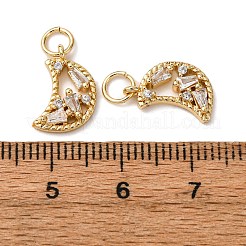 Ciondoli in ottone con pavé di zirconi chiari&nbsp;KK-A270-08G