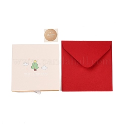 Carte de voeux en papier pop-up carrée 3d&nbsp;AJEW-P123-A03