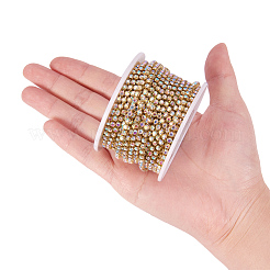 Chaînes en laiton avec strass&nbsp;CHC-T001-SS10-02C