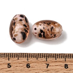 Perles vernissées de sable d'or manuelles &nbsp;LA-CBAC6A6-01F